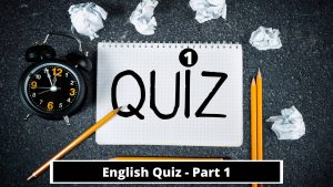 English Quiz on Vocabulary and Grammar with 30 Questions